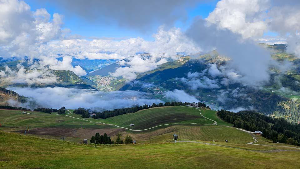 Wolkenstein vanaf Ciampinoi