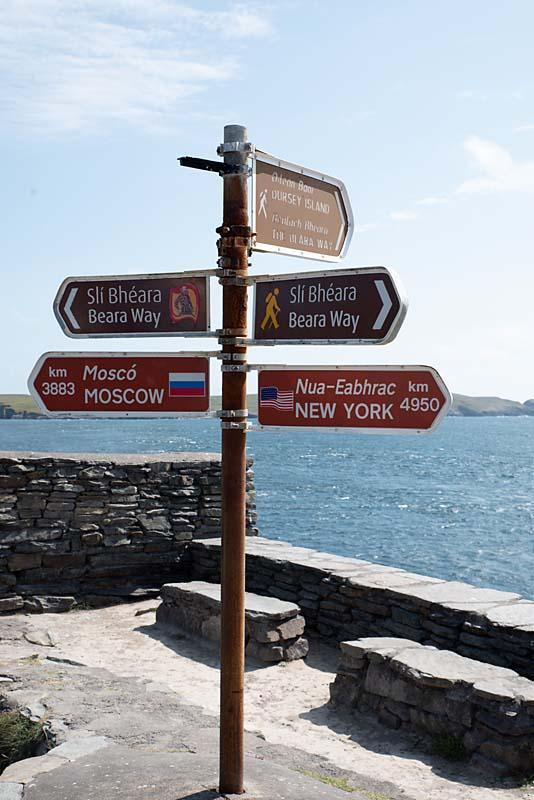 richtingaanwijzer op Beara