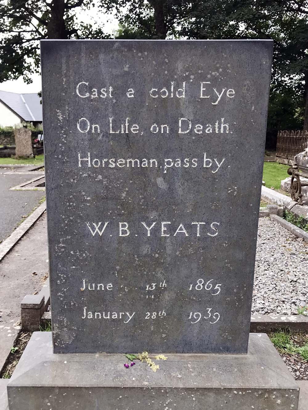 grafsteen van W.B. Yeats