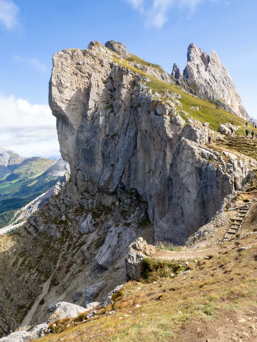 Seceda de piek dichtbij