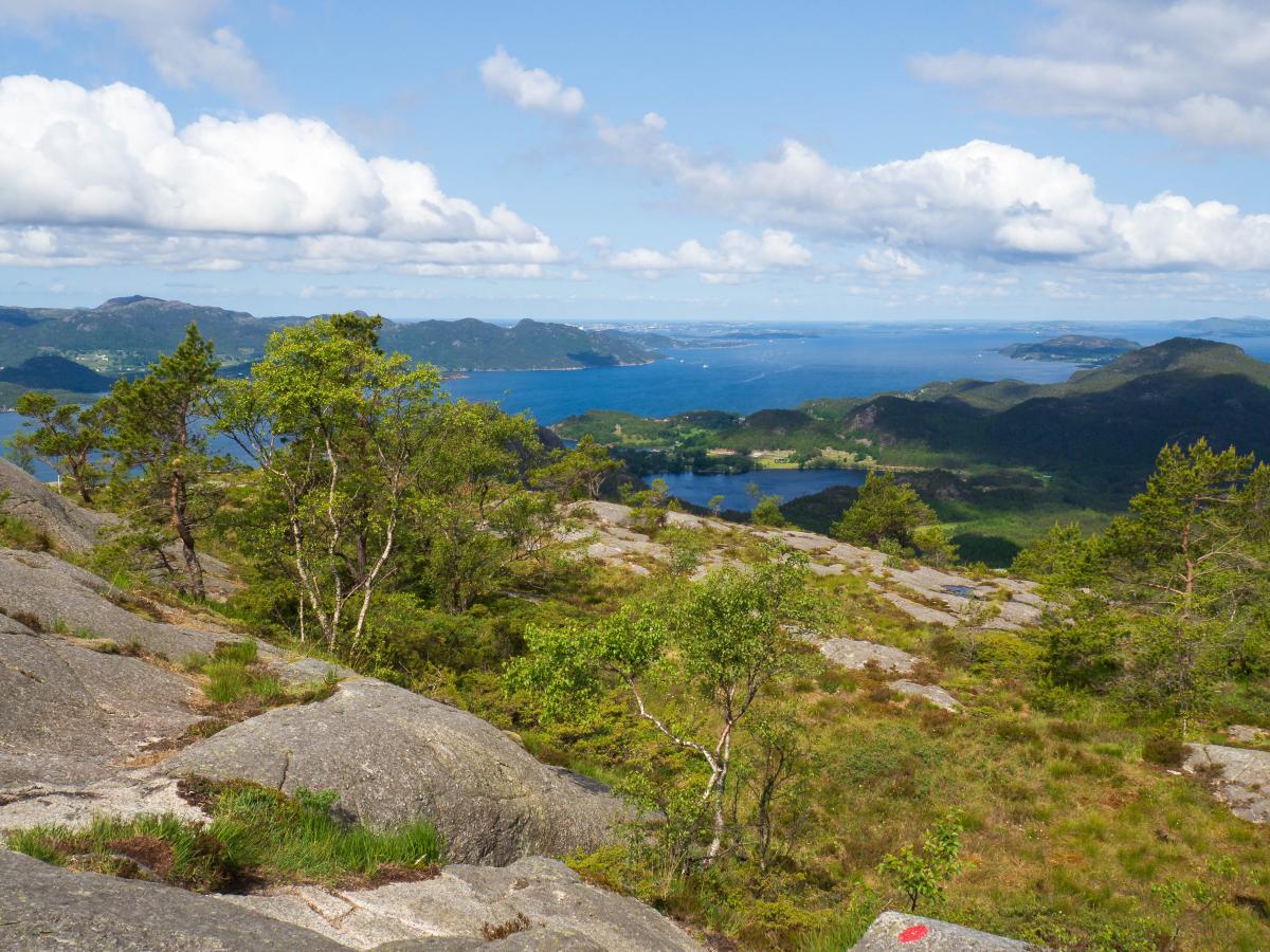 Sokkaknuten - zicht op Stavanger