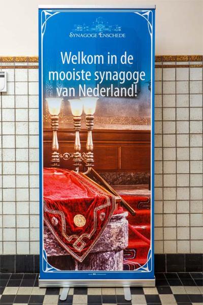 Synagoge banner welkom