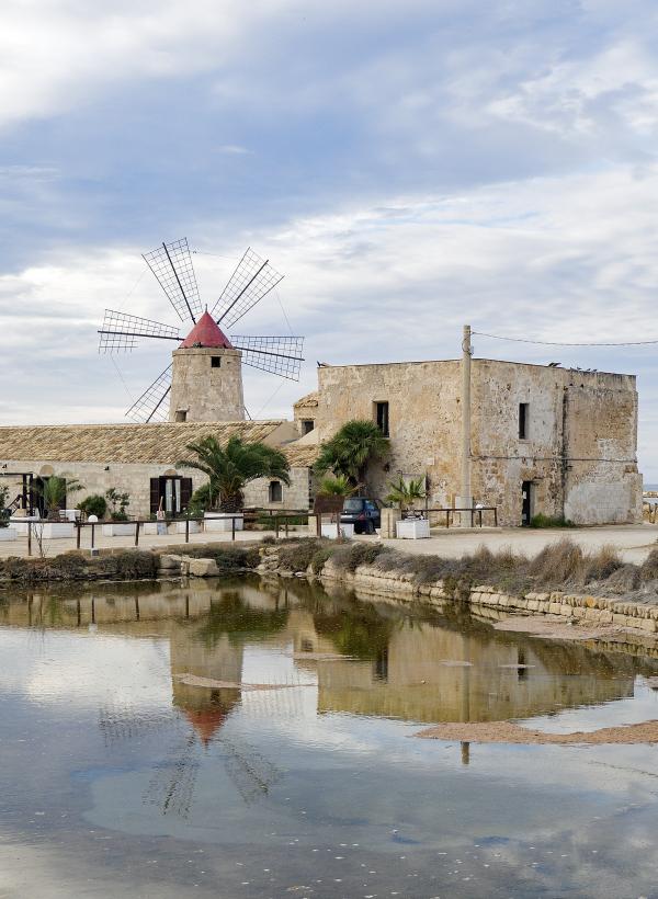 Trapani zoutmolen verticaal