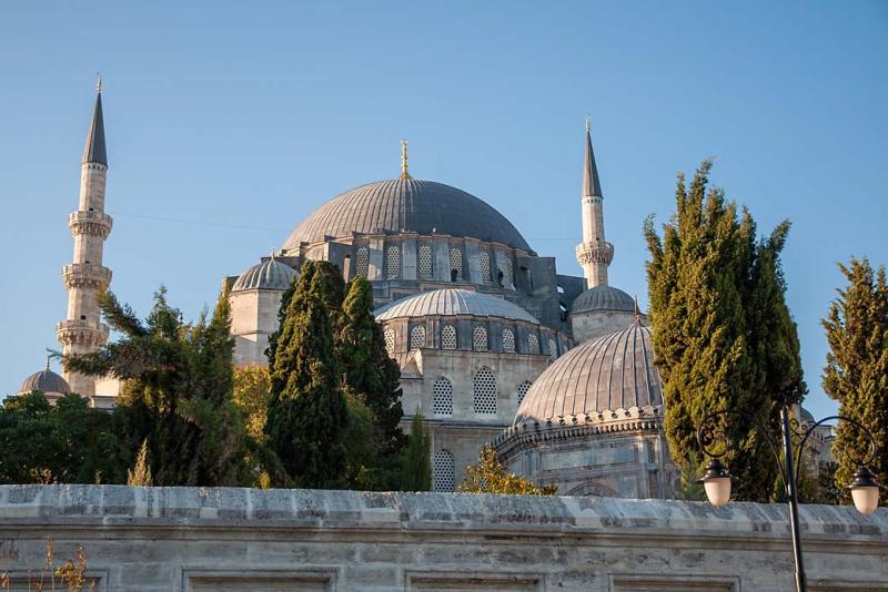 Süleymaniye moskee buiten