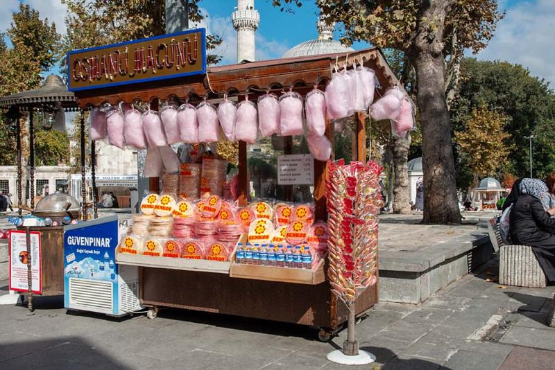 Eyüp snoepstal bij moskee