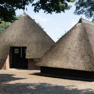 Borkeld, boerderij met rieten dak