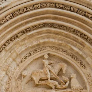 Ragusa, kerkportaal met Sint Joris