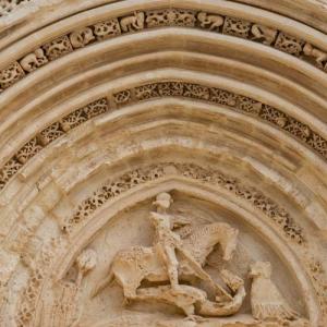 Ragusa, kerkportaal met Sint Joris