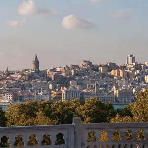 Karaköy met Galata vanaf Topkapi