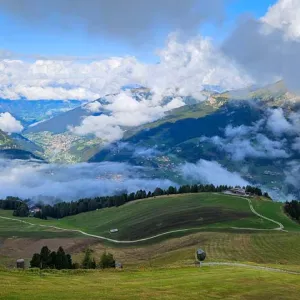 Wolkenstein vanaf Ciampinoi