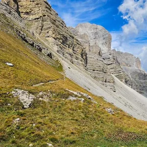 Berg op weg naar top